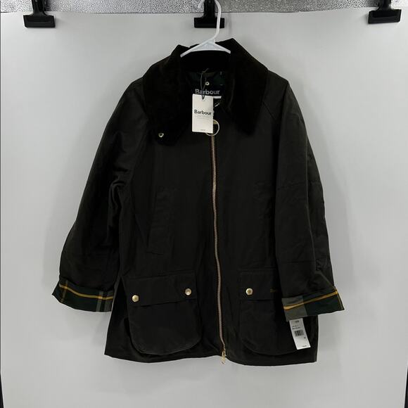 Barbour Women's Allerston Wax Jacket - Olive/Ancient - 12 - New with tags - Picture 1 of 9